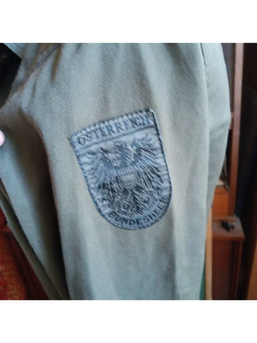 Army Shirt Jacket Large Vintage 1994s Austrian Osterreich Bundesheer 96-100 III-